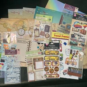 Travel Themed Scrapbook Collection